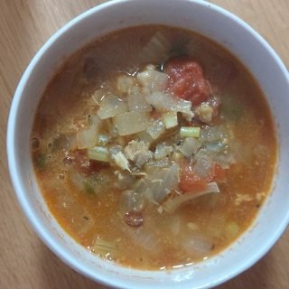 サバのトマトスープ